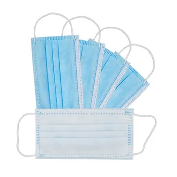 

In Stock Real Profession Anti Flu 3 Ply Non-woven Face Mask Medical Masks 50Pcs PM2.5 Disposable Dustproof Hygiene Mouth Mask