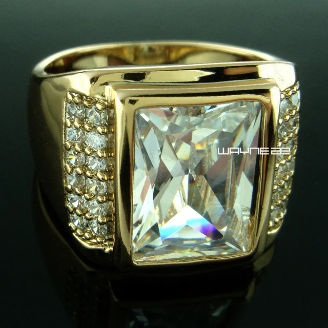 14k Yellow Gold I.B. Goodman Signed Approx .85ct Diamond Men's Pinky Ring  Size 9