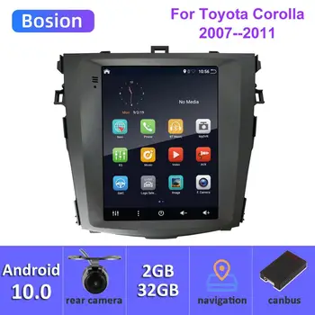 

9.7inch Car Radio For Toyota Corolla Android 10 Stereo GPS Navi Fit 10 E140 E150 2006-2013 Bluetooth 5.0 SWC Mirror Link Camera