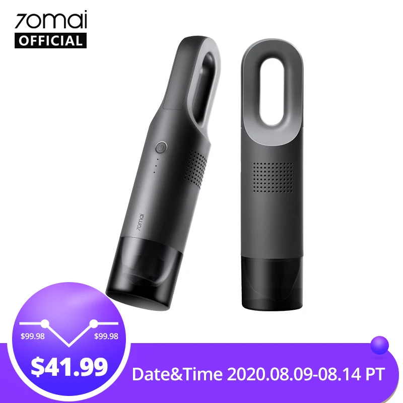

70mai Car Vacuum Cleaner Wireless Light Weight Handheld 70mai Auto Vacuum Cleaner 5000Pa Strong Suction for Car Home Useage