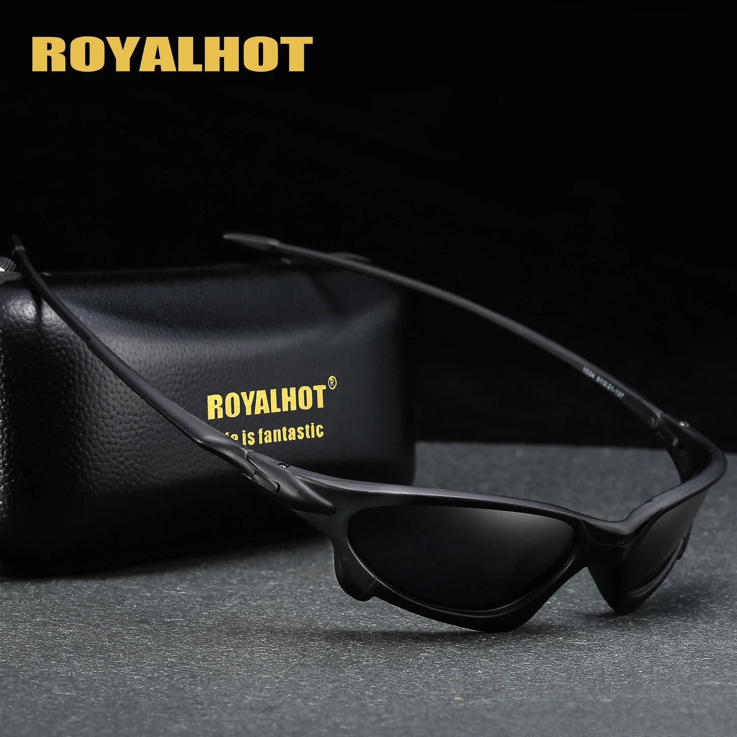 Мужские и женские солнцезащитные очки RoyalHot винтажные поляризационные в овальной
