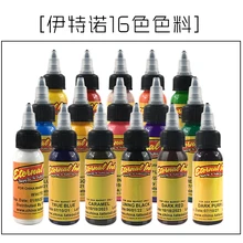 16 цветов, 1 унция/бутылка, чернила для татуажа, Перманентная краска для боди-арта, Микро Пигмент для бровей, подводка для глаз, губ, тату для тела, товары для красоты