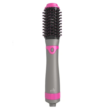 

Hair Dryer Brush Hot Air Brush One Step Hair Dryer Upgrade Feature Anti-Scald Negative Ion Hair Straightener Brush with Smooth F