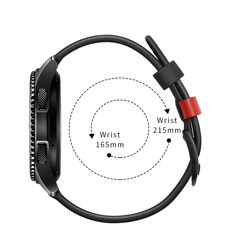 22 мм gear S3 frontier кожаный ремешок для samsung Galaxy Watch 46 мм Замена ремня ретро браслет аксессуары для запястья