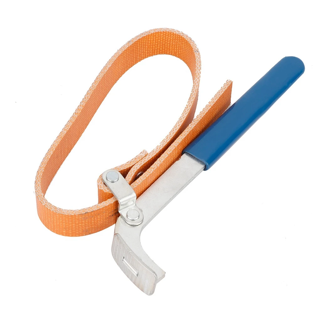 

Belt Type Oil Filter Wrench With Grip Handle Steel Car Engine Box Spanner Car Repair Remover Tool For Oil Filter Replacement