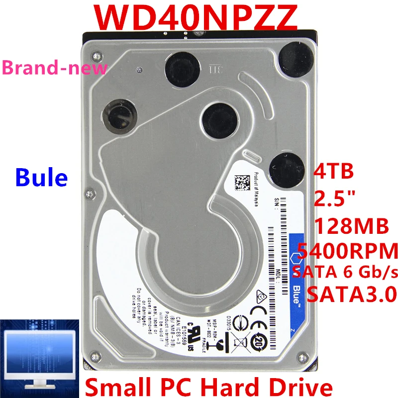 Новый оригинальный жесткий диск для WD Brand Blue 4 ТБ 2 5 дюйма SATA 128 Мб 5400 об/мин