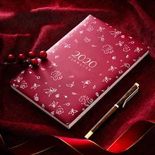 Дневник A5 кожаный планировщик дня Escolar блокнот журнал ежемесячный недельный школьный Расписание Книга,12-,12 D40