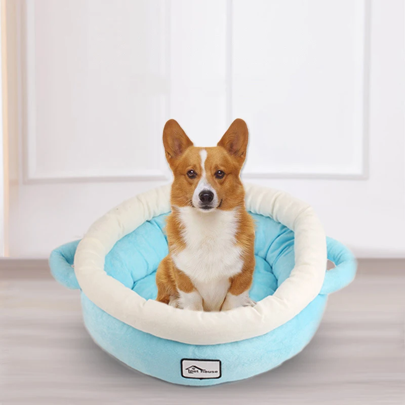 

Autumn And Winter Keep Warm Short Plush Dog Bed Pet Kennel Pot Sleeping Bag Small Dog Sofa Lounger Cat House Pets Sleep Supplies