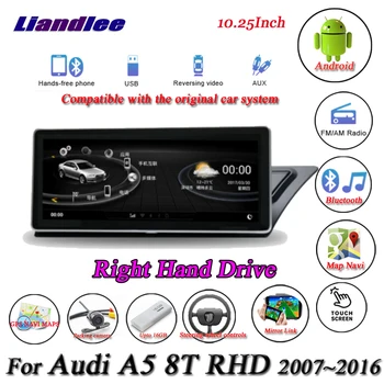 

For Audi A5 8T Right Hand Drive Android Player Carplay Original System Radio GPS Navigation Multimedia No CD DVD