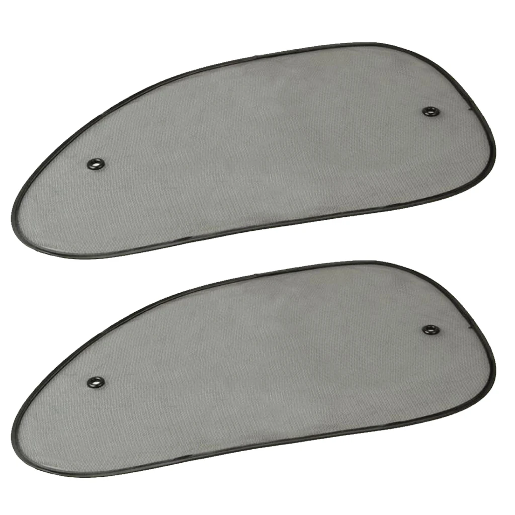 2Pcs Car Side Window Cover Block Window Mesh Cover With 4 Suction CupsSide Window Sunshades