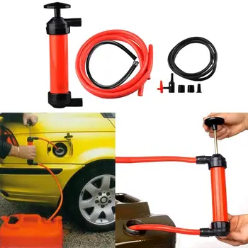 

Portable Manual Oil Pump Siphon Tube Car Hose Fuel Gas Inflatable Pump Tool