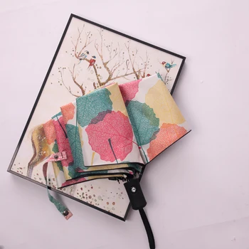 

Folding Sun Umbrella Women Windproof Fancy Uv Protection Umbrella Lightweight Fabric Parasol Paraplu Rain Gear Umbrellas DB60Y