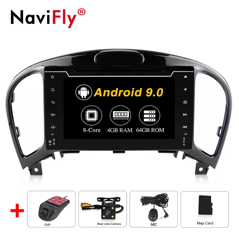 Android 9,0 2DIN 7 дюймов Восьмиядерный PX5 автомобильный dvd-плеер радио для NISSAN JUKE 2012- автомобильный аудио Мультимедиа Поддержка gps навигация - Цвет: 64G add camera dvr