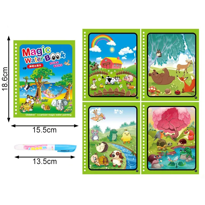 Magic Water Drawing Book: Sensory Early Education Toys For - Temu