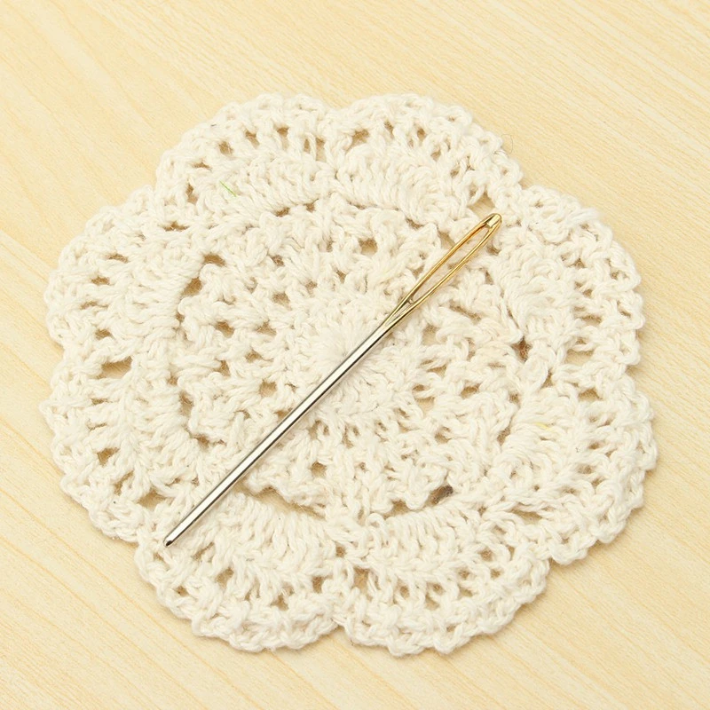 DIY Швейные Needles18pcs/7/6/5,2 см; 3 размера; большая кожаная шкатулка ручной швейные иглы Золотая игла вышивка гобелены домашний шерсть