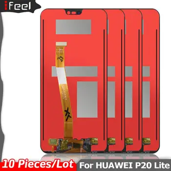 

10 Pieces/Lot for HUAWEI P20 Lite Ane-lx1 Lx3 Nova 3e LCD Display Touch Screen + Frame Replacement Parts