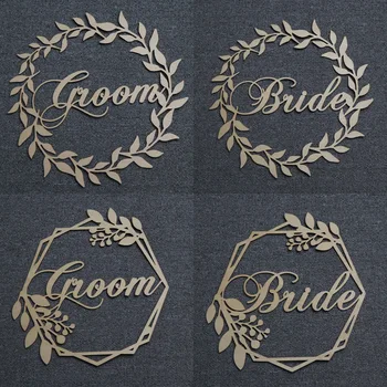 

DIY Chair Decor Wooden Hanging Signs Chair Banner for Wedding Decoration Engagement Party Supplies Mr & MrsBetter & Together