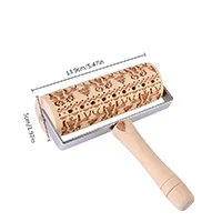 tree Рождество тиснение тесто Скалка с принтом лося Rodillo Reposteria Rolo De Massa Rouleau Patisserie Bois рулон Кондитерские деревянные инструменты - Цвет: tree
