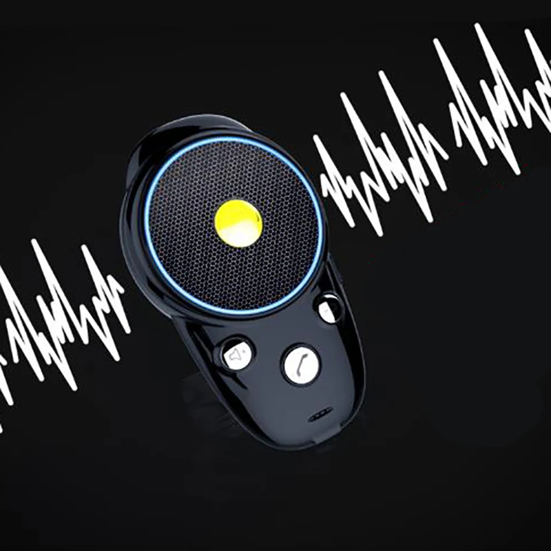 Классный Bluetooth динамик "Hands Free" автомобильный комплект Солнцезащитный козырек динамик Авто Голосовое управление беспроводной динамик телефон автомобильный комплект для телефона