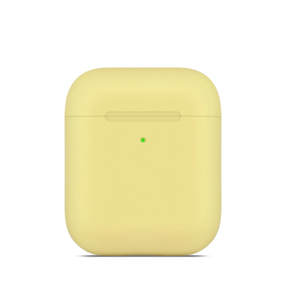 Macaron ультра тонкий чехол для наушников для Airpods чехол милый силиконовый Bluetooth наушники защитный чехол-2 поколения 20 цветов