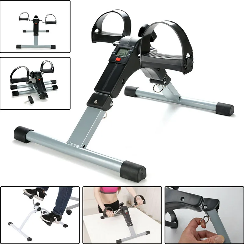 Home Mini Fitness Bike Lcd Display Indoor Cycling Stepper Physiotherapy
