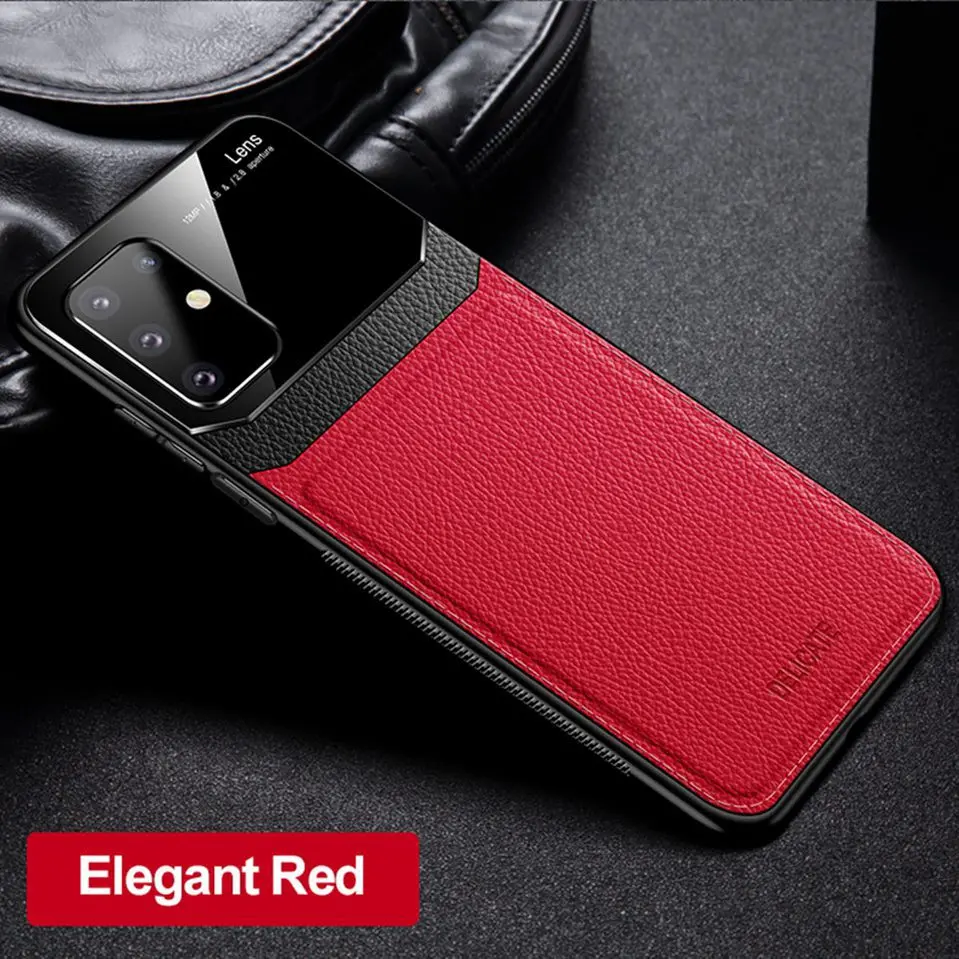 Case For Samsung Galaxy S20 Ultra S10 S9 S8 Plus Cover Bumper Leather Phone Case For Samsung A51 A71 Note 10 Plus 9 8 M30S Funda (15)