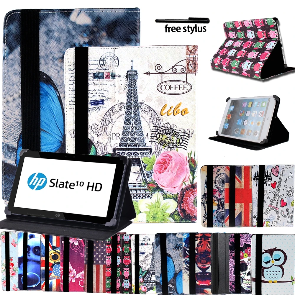 

Universal Tablet Case for HP Slate 7 /Stream 7 /Pro 8/Slate 10 HD Ultra-thin Leather Tablet Leather Stand Folding Cover Case