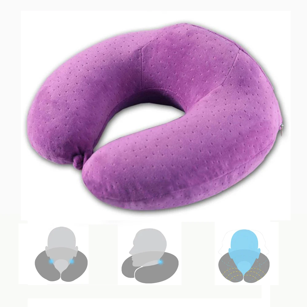 Urijk u-образная подушка для путешествий Ортопедическая подушка с эффектом памяти надувная подушка для шеи для самолета сон Путешествия Аксессуары подушки