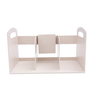 

Multifunctional Bookshelf Office Computer Desk Simple Storage Bookshelf Rack for Man Woman (Apricot Color)