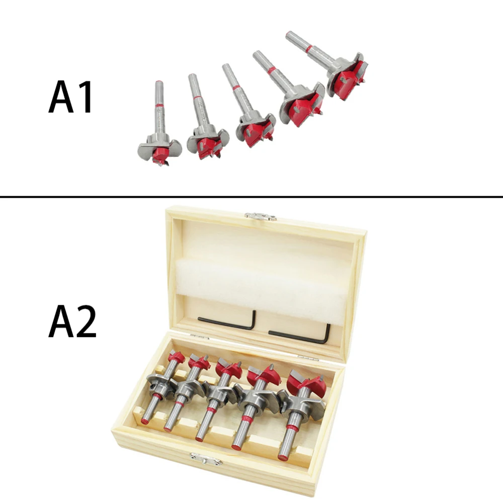 

New Hex Wrench Hinge Boring Drill Bit Set For Carpentry Wood Window Hole Cutter Auger Wooden Drilling Kit 2019 Original