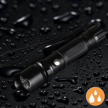 

Kingshan Flashlight Rear Compass Outdoor LED Light Camping Equipment Hiking Flashlight Taschenlampe Torch Rechargeable Battery