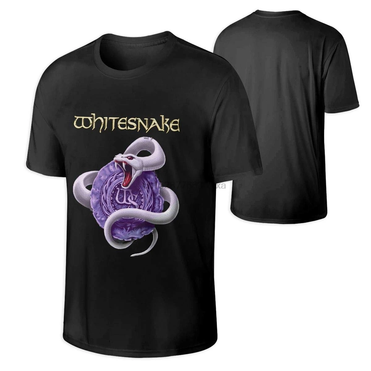 Whitesnake Men Music Band Short Sleeves Tshirts Gift Black |