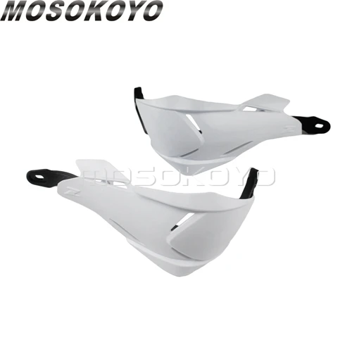 White Мотоцикл Универсальный 22/28 мм рукавицы для Honda CRM CRF CR XR 125 150 250 450 R/L/X/Ралли супермото Enduro защита рук щитки - Цвет: White