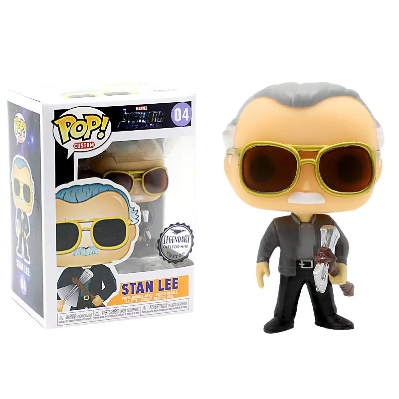 FUNKO POP Endgame отец Марвел Стэн Ли и QUAKE Тор Stormbreaker фигурка коллекция игрушек для детей Рождественский подарок - Цвет: with box