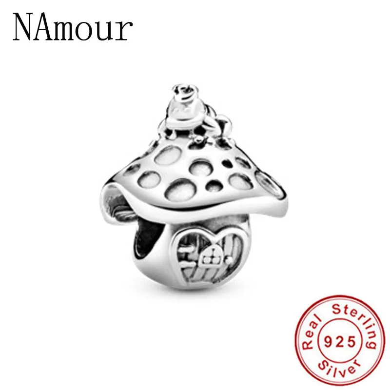B046 new free shipping Acorn& Leaf Acorn& Leaf Dangle Queen& Regal bead fit Original Pandora charms silver 925 bracelet X023 - Цвет: B046