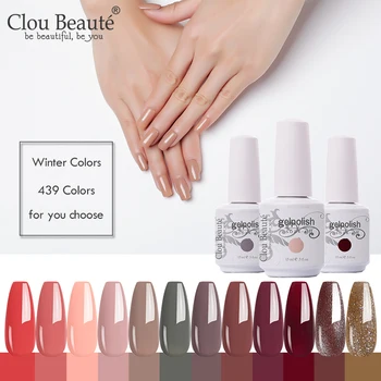 

Clou Beaute Winter Color Gel Nail Polish Nail Art Design Manicure Soak Off Enamel Gel Polish UV Gel Nail Polish Lacquer Varnish