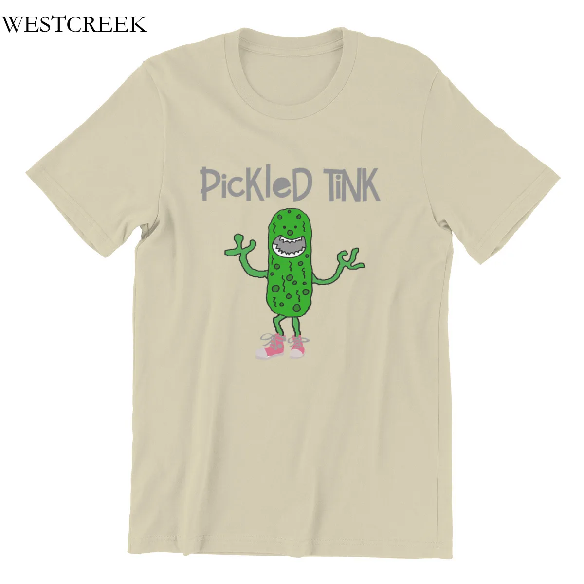 Мужская футболка забавная маринованная с изображением монстра мультяшный