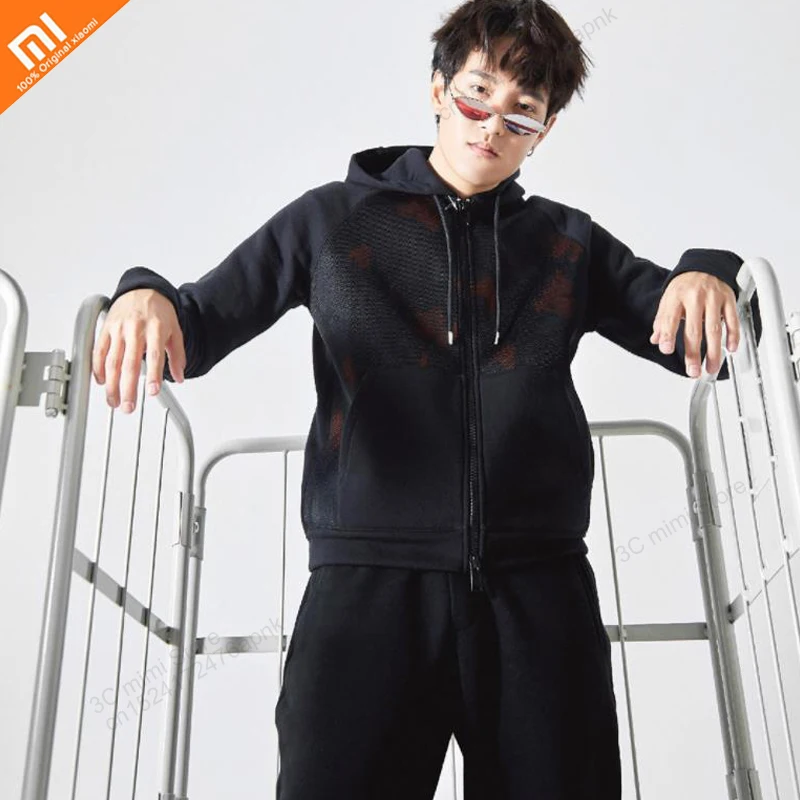  Original xiaomi men's camouflage stitching fashion hooded jacket men's zipper jacket autumn and win