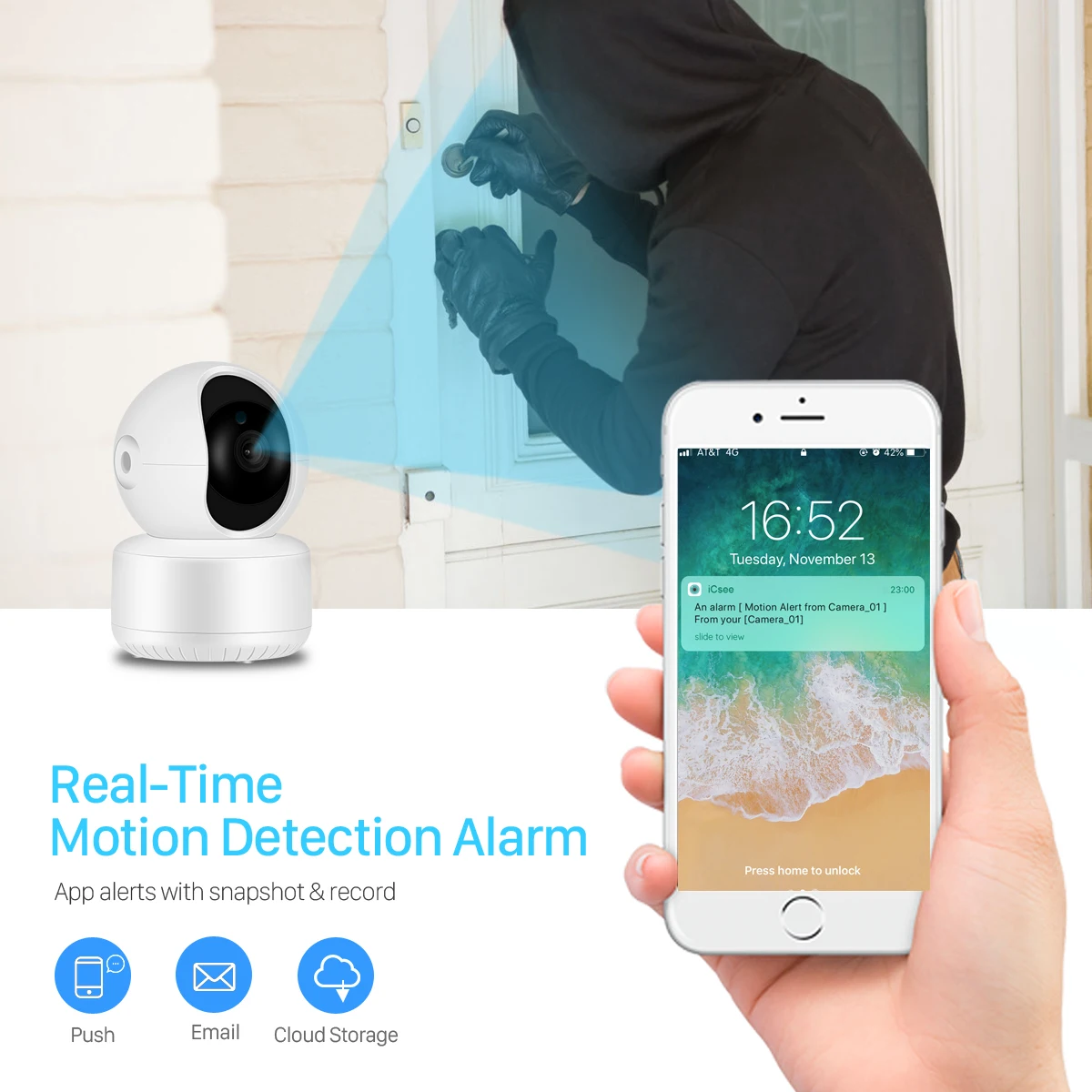 Besder 1080P Wifi IP камера облачная P2P Аудио CCTV камера беспроводная ночного видения сигнализация 2MP мини камера безопасности Детский монитор ICSee