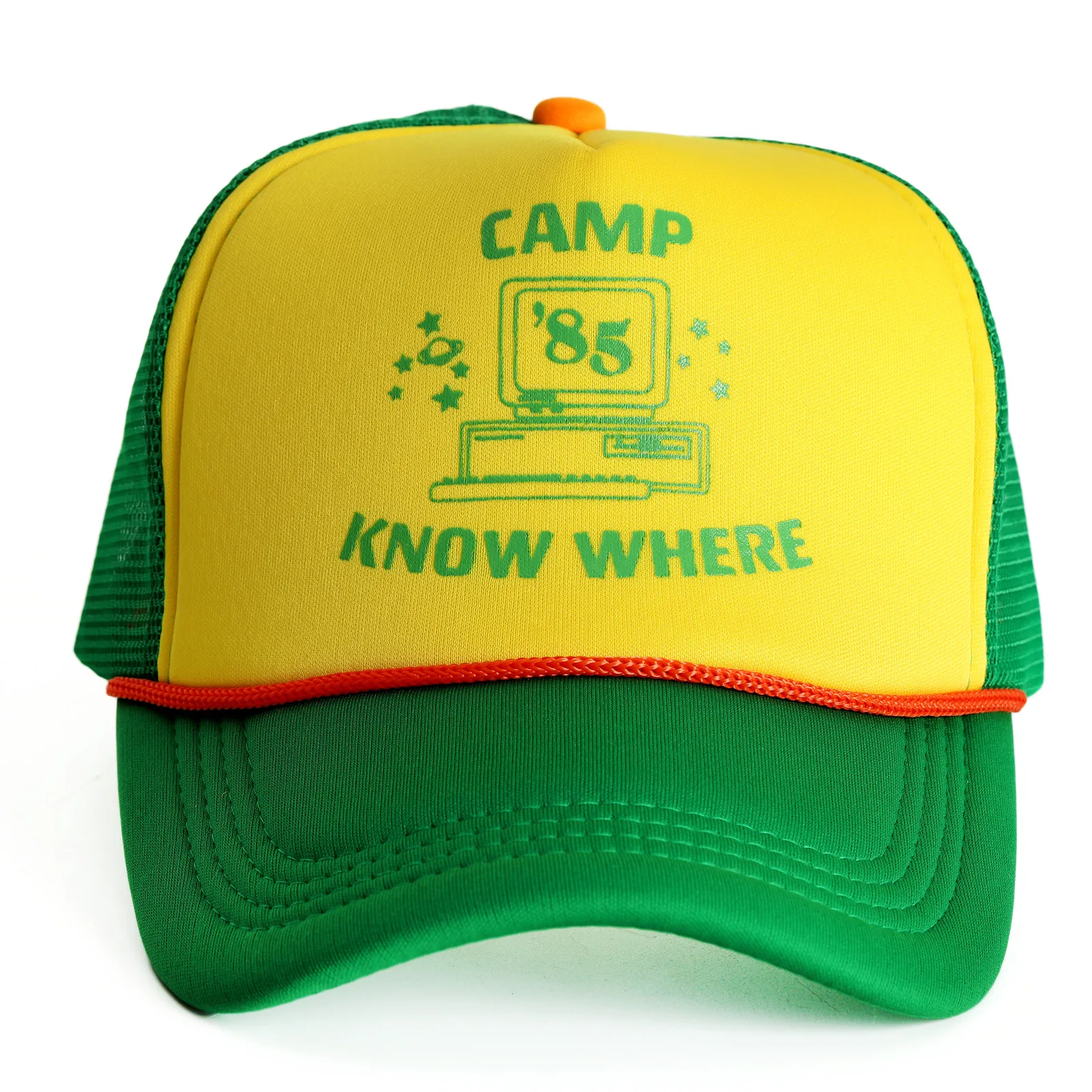 Необычные вещи, шляпа Дастина для взрослых детей, "Camp Know Where" бейсболка Регулируемая 1:1 принт