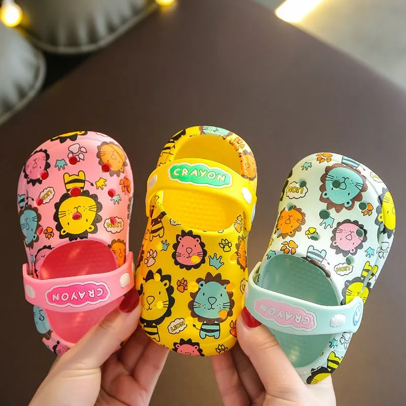 Boy Shoes Boys Summer Hole Shoes Rubber Kids Tiger Girls Flat Sandals Slippers Child Sandals