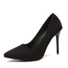 

women fashion black office high heels lady casual comfortable spring & summer office high heel shoes sweet blue