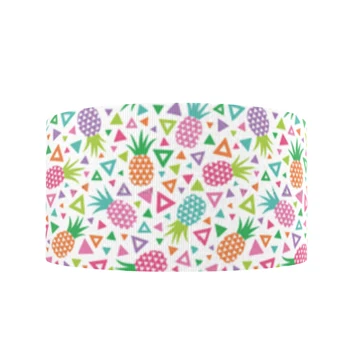 

David accessories Fruit Printed Grosgrain Ribbon Fabric DIY Wrapping/Party/Hair Bow Decoration Art Sewing Material,50Yc10526