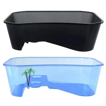 

Plastic Square Tortoise Habitat Large-Scale estic Turtle Villa Amphibious Cylinder with Terrace