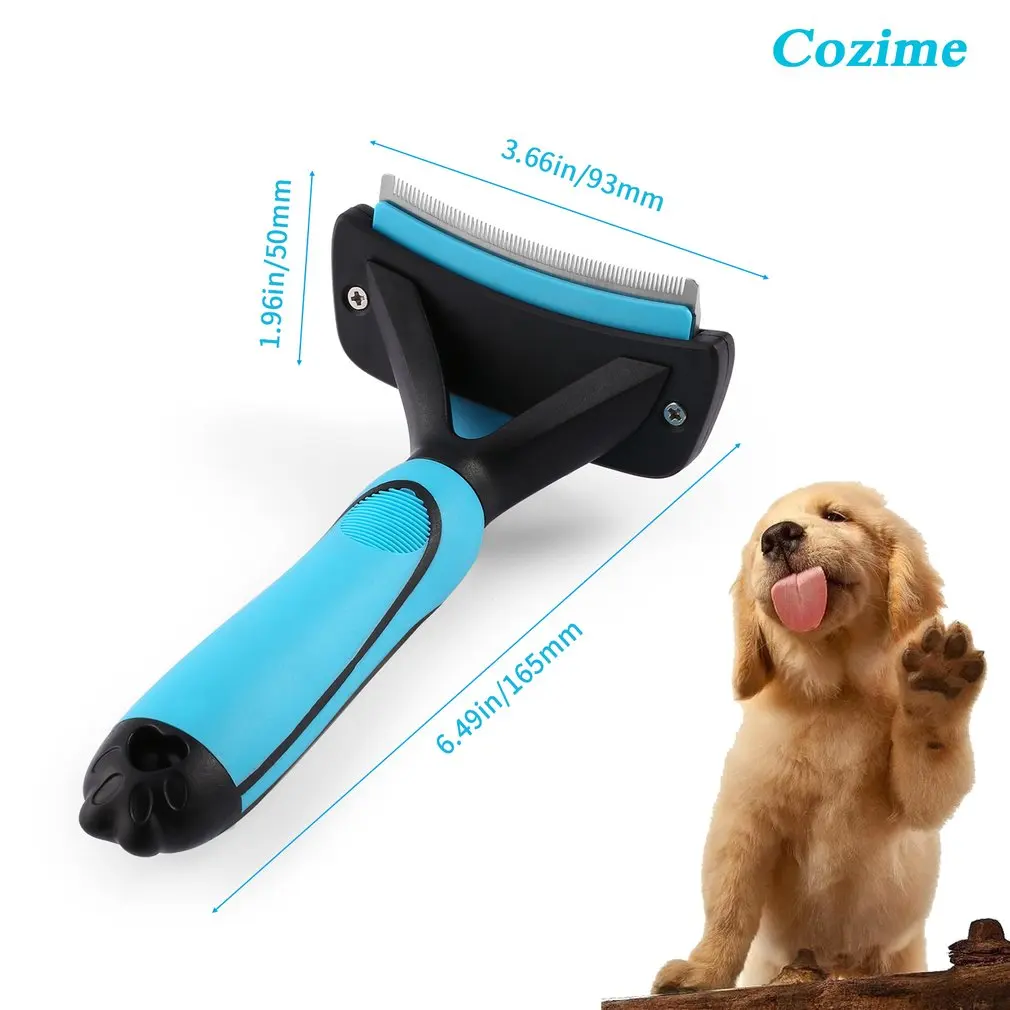 Curve Pet гребень для животных 76 мм собака кисточка для удаления волос Уход Инструменты кошка триммер для стрижки волос поплавок расческа товары для животных