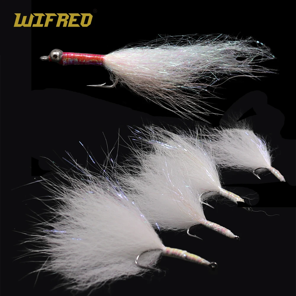 Generic Wifreo 10PCS Brown Muddler Minnow Trout Fly Fishing Streamer Flies Size # 6 with Free Box Package