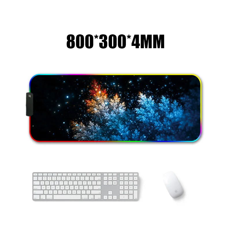 Светодиодный игровой коврик для мыши, RGB, негабаритный, светящийся, USB, светодиодный, с расширенной подсветкой, клавиатура, не скользит, одеяло, коврик для DOTA PUBG - Цвет: Color 5