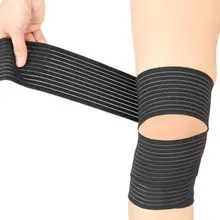 1 шт. дышащая повязка Обёрточная бумага эластичный регулируемый пояс колено Защитная крышка бандажа колено протектор для Фитнес Футбол Basketbal