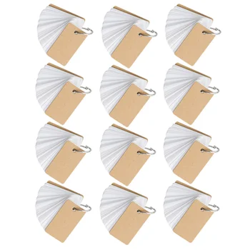 

12 Pcs Memo Cards Prime High Quality Sturdy Durable Ring Notes Pads Vocabulary Cards Memo Cards for School Office