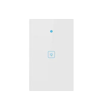 

Smart Switch 1-3Gang PC+Glass WiFi & RF 120 Type Smart Wall Touch Light Switch Smart Home Automation Module Remote Control 1 Set